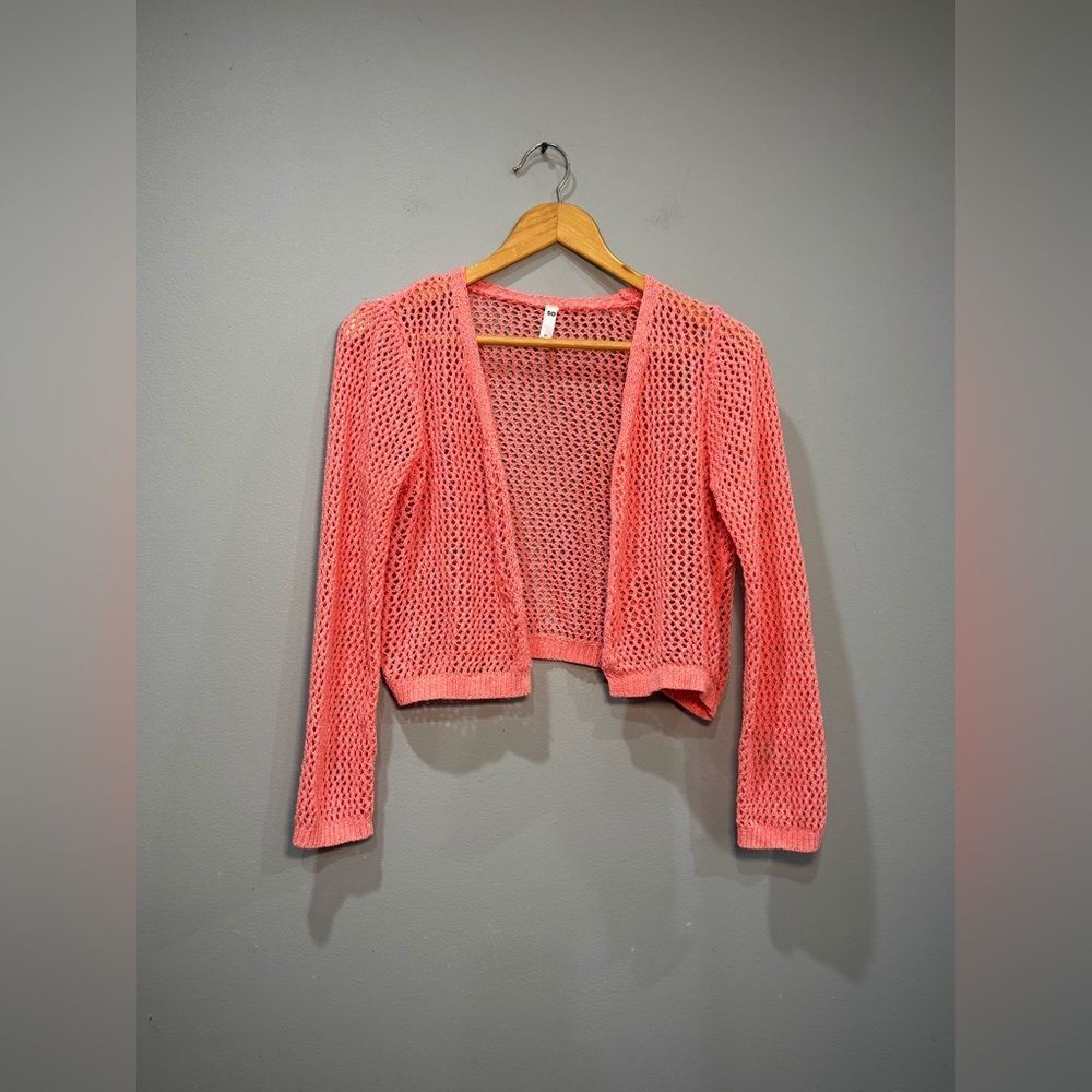 SALE! Girls’ Pink SO Brand Woven Shrug Sweater Size 14/16 EUC